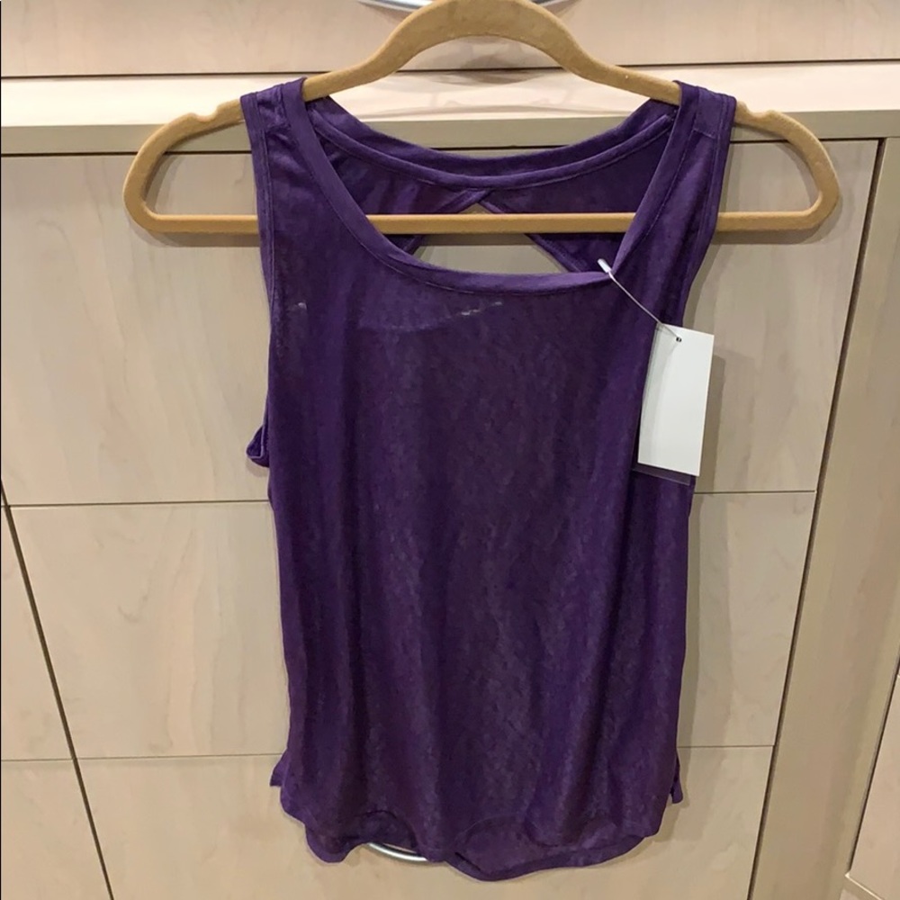 Purple workout tank